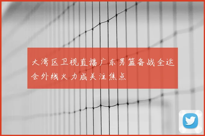 大湾区卫视直播广东男篮备战全运会外线火力成关注焦点